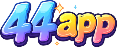 44 app উষ্ণ বাদামি লোগো